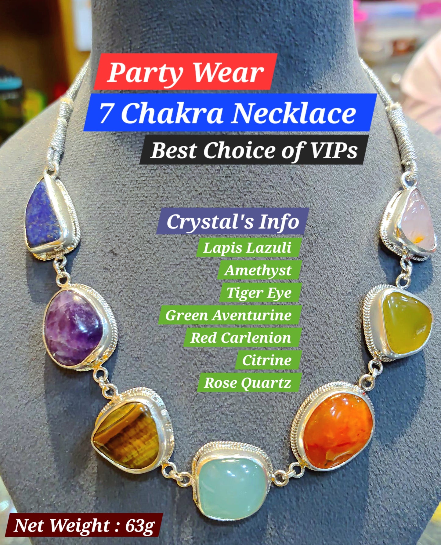 7 Chakra _Party Wear Premium Necklace
